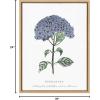 image:imageKate and Laurel Sylvie Blooming Hydrangea Framed Canvas Wall Art by Statement Goods 18x24 Natural Decorative Floral Art Print for WallNatural