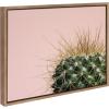 image:imageKate and Laurel Sylvie Botanical Cactus Color Photograph Framed Canvas Wall Art by F2 Images 18x24 Gold
