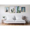 image:imageKate and Laurel Sylvie Cactus Sky Pastel Cactus Stand Tall Cactus and Arizona Pastel Cactus Framed Canvas Wall Art Set by Stephanie Klatt 4 Piece Set Natural Desert Cactus Art Set for Wall