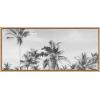 image:imageKate and Laurel Sylvie Coastal Coconut Palm Tree Beach BW Framed Canvas Wall Art by The Creative Bunch Studio 18 x 40 Natural Coastal BeachInspired Home DcorNatural