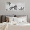image:imageKate and Laurel Sylvie Coastal Coconut Palm Tree Beach BW Framed Canvas Wall Art by The Creative Bunch Studio 18 x 40 Natural Coastal BeachInspired Home DcorWhite