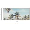 image:imageKate and Laurel Sylvie Coastal Coconut Palm Tree Beach Framed Canvas Wall Art by The Creative Bunch Studio 18 x 40 Natural Beach Inspired Coastal Home DcorWhite