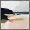 image:imageKate and Laurel Sylvie Coastal Sand Modern Abstract Landscape I Framed Canvas Wall Art by The Creative Bunch Studio 30 x 30 Natural Modern Contemporary Abstract Landscape Decor Living RoomGray