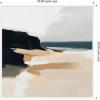 image:imageKate and Laurel Sylvie Coastal Sand Modern Abstract Landscape I Framed Canvas Wall Art by The Creative Bunch Studio 30 x 30 Natural Modern Contemporary Abstract Landscape Decor Living RoomWhite