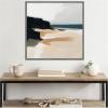 image:imageKate and Laurel Sylvie Coastal Sand Modern Abstract Landscape I Framed Canvas Wall Art by The Creative Bunch Studio 30 x 30 Natural Modern Contemporary Abstract Landscape Decor Living RoomGray