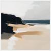 image:imageKate and Laurel Sylvie Coastal Sand Modern Abstract Landscape I Framed Canvas Wall Art by The Creative Bunch Studio 30 x 30 Natural Modern Contemporary Abstract Landscape Decor Living RoomWhite