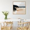 image:imageKate and Laurel Sylvie Coastal Sand Modern Abstract Landscape I Framed Canvas Wall Art by The Creative Bunch Studio 30 x 30 Natural Modern Contemporary Abstract Landscape Decor Living RoomNatural