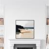 image:imageKate and Laurel Sylvie Coastal Sand Modern Abstract Landscape I Framed Canvas Wall Art by The Creative Bunch Studio 30 x 30 Natural Modern Contemporary Abstract Landscape Decor Living RoomGray