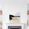 image:imageKate and Laurel Sylvie Coastal Sand Modern Abstract Landscape I Framed Canvas Wall Art by The Creative Bunch Studio 30 x 30 Natural Modern Contemporary Abstract Landscape Decor Living RoomWhite