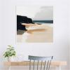 image:imageKate and Laurel Sylvie Coastal Sand Modern Abstract Landscape I Framed Canvas Wall Art by The Creative Bunch Studio 30 x 30 Natural Modern Contemporary Abstract Landscape Decor Living RoomWhite