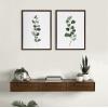 image:imageKate and Laurel Sylvie Eucalyptus 1a and 3b Framed Canvas Wall Art Set by Maja Mitrovic of Makes My Day Happy 2 Piece 18x24 Natural Chic Modern Farmhouse Wall DcorBrown