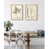 image:imageKate and Laurel Sylvie Ferns 1 and Ferns 2 Set Framed Canvas Wall Art by Corinna Buchholz of Piddix 2 Piece 18x24 Natural