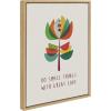 image:imageKate and Laurel Sylvie Great Love Framed Canvas Wall Art by Rachel Lee of My Dream Wall 18x24 Natural Motivational Quote for Wall