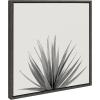 image:imageKate and Laurel Sylvie Haze Agave Succulent Framed Canvas Wall Art by The Creative Bunch Studio 22x22 Gray Decorative Succulent Art for WallGray