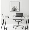 image:imageKate and Laurel Sylvie Haze Agave Succulent Framed Canvas Wall Art by The Creative Bunch Studio 22x22 Gray Decorative Succulent Art for WallGray