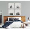 image:imageKate and Laurel Sylvie Haze Agave Succulent Framed Canvas Wall Art by The Creative Bunch Studio 22x22 Gray Decorative Succulent Art for WallWhite