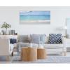 image:imageKate and Laurel Sylvie I Want to go Back Framed Canvas Wall Art by Vidal Hernandez 18x40 White Wide Ocean Beach Landscape Art for Wall