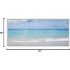 image:imageKate and Laurel Sylvie I Want to go Back Framed Canvas Wall Art by Vidal Hernandez 18x40 White Wide Ocean Beach Landscape Art for Wall