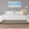 image:imageKate and Laurel Sylvie I Want to go Back Framed Canvas Wall Art by Vidal Hernandez 18x40 White Wide Ocean Beach Landscape Art for Wall