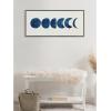 image:imageKate and Laurel Sylvie Linear Moon Phases Framed Canvas Wall Art by Teju Reval of SnazzyHues 18x40 Gold Decorative Moon Art for Wall