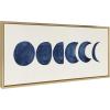 image:imageKate and Laurel Sylvie Linear Moon Phases Framed Canvas Wall Art by Teju Reval of SnazzyHues 18x40 Gold Decorative Moon Art for Wall