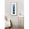 image:imageKate and Laurel Sylvie Linear Moon Phases Framed Canvas Wall Art by Teju Reval of SnazzyHues 18x40 Gold Decorative Moon Art for Wall