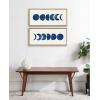 image:imageKate and Laurel Sylvie Linear Moon Phases Framed Canvas Wall Art by Teju Reval of SnazzyHues 18x40 Gold Decorative Moon Art for Wall