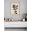 image:imageKate and Laurel Sylvie Mid Century Modern Sunflowers Framed Canvas Wall Art by Rachel Lee of My Dream Wall 23x33 Natural Floral Art for Wall