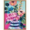 image:imageKate and Laurel Sylvie Miss Mabels Summer Bouquet Framed Canvas Wall Art by Rachel Christopoulos 18x24 Natural Colorful Flower Art for WallNatural