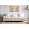 image:imageKate and Laurel Sylvie Modern Neutral Botanical Abstract Print No 2 and 3 Neutral Linen Framed Canvas Wall Art Set by The Creative Bunch Studio 2 Piece 18x24 Natural Muted Tone Simple Art