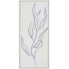 image:imageKate and Laurel Sylvie Muted Illustrated Botanical Light Blue and Beige Framed Canvas Wall Art by The Creative Bunch Studio 18x40 White Leaf Plant Art for Wall