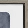image:imageKate and Laurel Sylvie Navy Block Abstract Framed Canvas Wall Art by Amy Lighthall 30x30 Gray Decorative Modern Abstract Art Print for WallGray