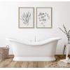 image:imageKate and Laurel Sylvie Neutral Botanical Prints 1 and 2 Framed Canvas Wall Art by The Creative Bunch Studio 2 Piece 18x24 Natural Decorative Botanical Art for WallNatural