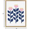 image:imageKate and Laurel Sylvie Nordic Flowers Framed Canvas by Myriam Van Neste 18x24 Gold Whimsical Abstract Wall DecorGold