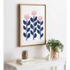 image:imageKate and Laurel Sylvie Nordic Flowers Framed Canvas by Myriam Van Neste 18x24 Gold Whimsical Abstract Wall DecorGold