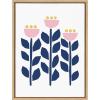 image:imageKate and Laurel Sylvie Nordic Flowers Framed Canvas by Myriam Van Neste 18x24 Gold Whimsical Abstract Wall DecorNatural