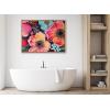 image:imageKate and Laurel Sylvie Preppy Boho Aesthetic Colorful Floral Group Framed Canvas Wall Art by The Creative Bunch Studio 18x40 Bright Gold Bright Colorful Flower Art for WallNatural