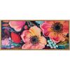 image:imageKate and Laurel Sylvie Preppy Boho Aesthetic Colorful Floral Group Framed Canvas Wall Art by The Creative Bunch Studio 18x40 Bright Gold Bright Colorful Flower Art for WallBright Gold