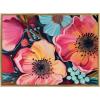 image:imageKate and Laurel Sylvie Preppy Boho Aesthetic Colorful Floral Group Framed Canvas Wall Art by The Creative Bunch Studio 18x40 Bright Gold Bright Colorful Flower Art for WallBright Gold