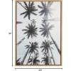 image:imageKate and Laurel Sylvie Row of Palm Trees Framed Canvas Wall Art by Simon Te Tai 23x33 Natural