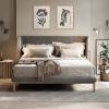 image:imageKate and Laurel Sylvie Scandi Botanical 2 and 3 Neutral Textured Linen Framed Canvas Wall Art Set by The Creative Bunch Studio 2 Piece Set 18x24 Natural Simple Abstract Floral Art for Wall