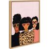 image:imageKate and Laurel Sylvie Shade Squad Framed Canvas Wall Art by Kendra Dandy 18x24 Natural Chic Modern Art Decor
