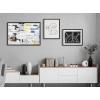 image:imageKate and Laurel Sylvie Street Art 2 Inner Battle and Abstract Sunset Framed Canvas Wall Art Set by Various Artists Set of 3 16x20 and 23x33 Black Colorful Modern Wall Dcor
