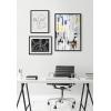 image:imageKate and Laurel Sylvie Street Art 2 Inner Battle and Abstract Sunset Framed Canvas Wall Art Set by Various Artists Set of 3 16x20 and 23x33 Black Colorful Modern Wall Dcor