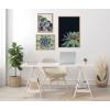 image:imageKate and Laurel Sylvie Succulent Framed Canvas Wall Art Set by Emiko and Mark Franzen of F2Images one 23x33 and two 16x20 Gold Finish Frames Decorative Plant Art for WallNatural