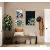 image:imageKate and Laurel Sylvie Succulent Framed Canvas Wall Art Set by Emiko and Mark Franzen of F2Images one 23x33 and two 16x20 Gold Finish Frames Decorative Plant Art for WallNatural