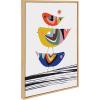 image:imageKate and Laurel Sylvie The Family Tree Bird of Peace and Peace Dove Framed Canvas Wall Art Set by Rachel Lee of My Dream Wall 3 Piece Set Natural MidCentury Colorful Animal Art for Wall