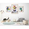 image:imageKate and Laurel Sylvie The Family Tree Bird of Peace and Peace Dove Framed Canvas Wall Art Set by Rachel Lee of My Dream Wall 3 Piece Set Natural MidCentury Colorful Animal Art for Wall