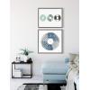 image:imageKate and Laurel Sylvie Three Records Framed Canvas Wall Art by Statement Goods 18x24 Gray Boho Chic Music Decor