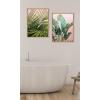 image:imageKate and Laurel Sylvie Tropic Pink Framed Canvas Wall Art by Alicia Bock 18x24 Natural Tropical Plant Photography Art for WallNatural